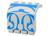 Panel 2 x 4 x 3 1/3 with Hinge with Blue SW Gungan Sub Pattern
