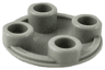 Plate, Round 2 x 2 with Rounded Bottom (Boat Stud)