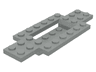 Vehicle, Base 4 x 10 x 2/3 with 2 x 4 Recessed Center with Smooth Underside