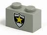 Brick 1 x 2 with Police Yellow Star Badge Pattern
