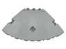 Panel 10 x 10 x 2 1/3 Quarter Saucer Top