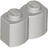 Brick, Modified 1 x 2 with Log Profile