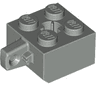 Hinge Brick 2 x 2 Locking with 1 Finger Vertical and Axle Hole