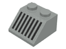 Slope 45 2 x 2 with Black Grille with 7 Vertical Lines Pattern