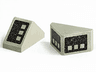 Slope 45 2 x 1 Double with Double 3 Button Black Pattern