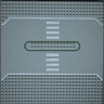 Baseplate, Road 32 x 32 Service Station with White & Green Lines and Crosswalk Pattern