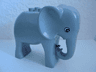 Duplo Elephant Adult with Eyes Round Pattern