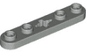 Technic, Plate 1 x 5 with Smooth Ends, 4 Studs and Center Axle Hole