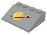 Slope 33 3 x 4 with Classic Space Logo Pattern