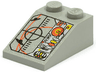 Slope 33 3 x 2 with Black Crosshairs and UFOs on Screen, Silver Control Panel with Circuitry Pattern