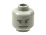 Minifigure, Head Alien with Ghostly Gray Face, Eyebrows, Pupils Pattern (HP Peeves)