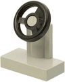 Vehicle, Steering Stand 1 x 2 with Black Steering Wheel