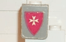 Minifigure Vest with Shield with White Maltese Cross on Red Background Pattern (Stickers) - Sets 375-2 / 6075-2