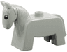 Duplo Horse Small with Black and White Eyes Pattern