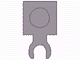 Plate, Modified 1 x 1 with Open O Clip Thin (Vertical Grip)