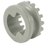 Technic Bush 1/2 Toothed with 2 Interior Ridges