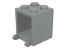 Container, Box 2 x 2 x 2 - Solid Studs