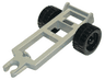 Duplo Farm Trailer Frame with Wheels, Small Reinforcement Around Axle