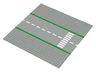 Baseplate, Road 32 x 32 9-Stud Straight with Road and Crosswalk Pattern