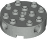 Brick, Round 4 x 4 with 4 Side Pin Holes and Center Axle Hole