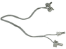 Electric, Wire 12V / 4.5V with 2 Leads, 28 Studs (22cm) Long with 4 Light Gray Electric, Connector, 1-Way Male Squared