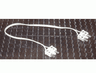 Electric, Wire 12V / 4.5V with 2 Leads, 28 Studs (22cm) Long with 2 Light Gray Electric, Connector, 2-Way Male Squared Narrow Long with Center Post