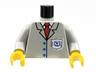 Torso Rescue Coast Guard Logo, Red Tie, Suit Buttons Pattern / Light Gray Arms / Yellow Hands