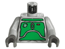 Torso SW Mandalorian Green Armor Panels Pattern / Light Gray Arms / Dark Gray Hands