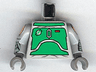 Torso SW Mandalorian Green Armor Panels Pattern / Light Gray Arms with SW Boba Fett Pattern / Dark Gray Hands