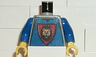 Torso Castle Knights Kingdom Vest, Shield and Lion Head Pattern / Blue Arms / Yellow Hands