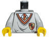 Torso Harry Potter Uniform Gryffindor Shield Pattern / Light Gray Arms / Yellow Hands