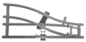 Train, Track 4.5V Switch Point Right with Dark Gray Ties