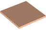 Tile 6 x 6 with Bottom Tubes, Textured Surface