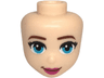 Mini Doll, Head Friends with Medium Azure Eyes, Reddish Brown Eyebrows, and Magenta Lips Pattern