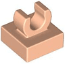 Tile, Modified 1 x 1 with Open O Clip