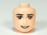 Mini Doll, Head Friends Male Large with Black Eyebrows, Medium Nougat Eyes, Open Mouth Smile with Teeth Pattern