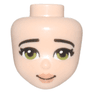 Mini Doll, Head Friends with Black Eyebrows, Olive Green Eyes, Nougat Lips Pattern