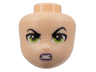 Mini Doll, Head Friends with Angry Eyebrows, Lime Eyes, Gritted Teeth Pattern (Lena Luthor)