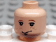 Minifigure, Head Male Smirk, Earth Orange Freckles and Eyebrows Pattern (HP Ron Weasley)