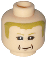 Minifigure, Head Male Ferrari K. Raikkonen Pattern