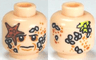 Minifigure, Head PotC Bootstrap Bill Barnacles and Starfish Pattern