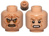 Minifigure, Head Dual Sided Wrinkles, Sunken Yellow Eyes / Black Eyes with White Pupils Pattern (SW Palpatine)