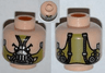 Minifigure, Head Mask Olive Green / Hoses on Back Pattern