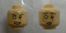 Minifigure, Head Dual Sided Gray Eyebrows, Blind Right Eye, Wrinkles, Stubble, Angry / Surprised Pattern (Cornelius Evazan)