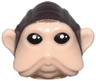 Minifigure, Head, Modified SW Sullustan with Long Cheek Folds with Dark Brown Aviator Cap and Black Eyes Pattern
