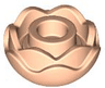 Plant Flower Round with 2 Layers (Peony Rose) with Open Stud and Small Pin Hole