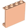 Panel 1 x 4 x 3 with Side Supports - Hollow Studs
