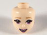Mini Doll, Head Friends with Medium Lavender Eyes, Dark Pink Lips and Open Mouth Pattern
