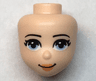 Mini Doll, Head Friends with Bright Light Blue Eyes, Medium Nougat Lips and Closed Mouth Pattern