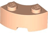 Brick, Round Corner 2 x 2 Macaroni with Stud Notch and Reinforced Underside